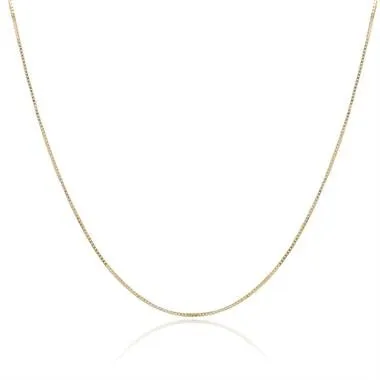 18ct Yellow Gold 18" Box Chain 18KYGCHAIN