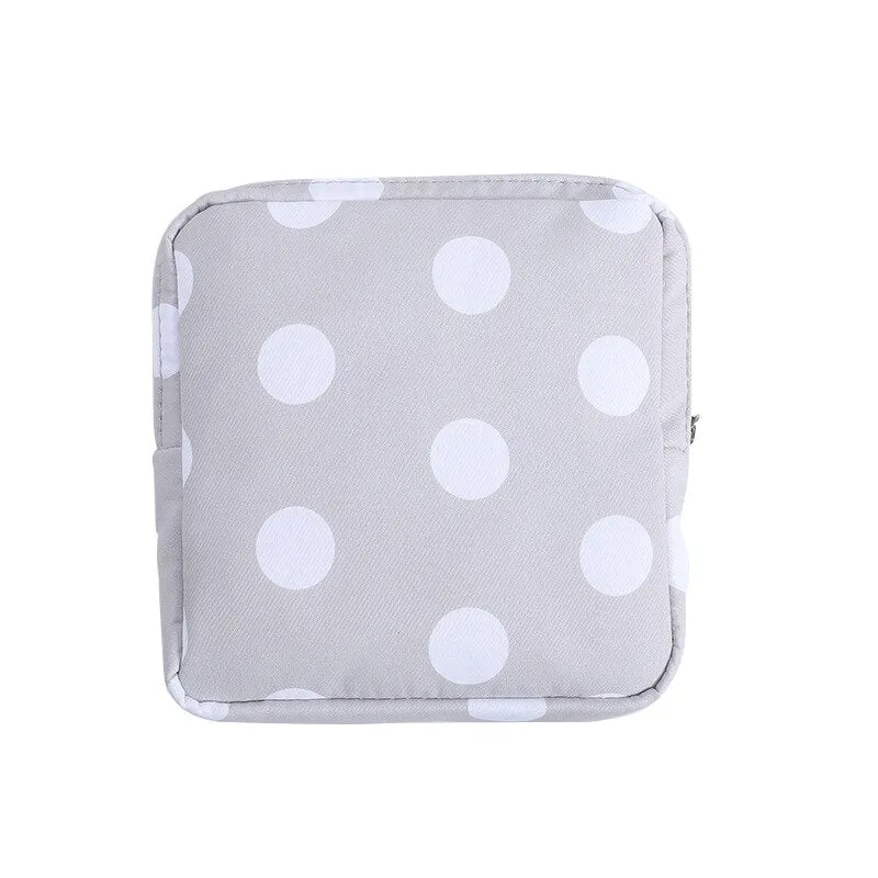 1Pc Mini Waterproof Flannel Storage Bag Coin Credit Card Cosmetics Cotton Strips Business Trip Travel