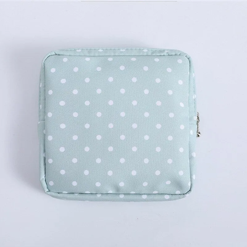 1Pc Mini Waterproof Flannel Storage Bag Coin Credit Card Cosmetics Cotton Strips Business Trip Travel