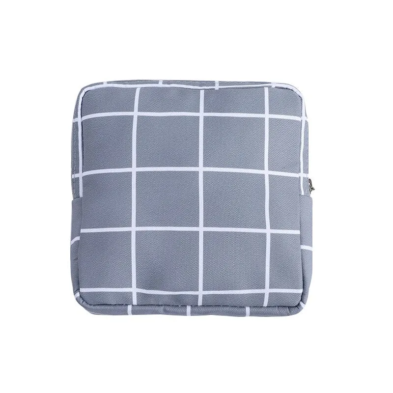 1Pc Mini Waterproof Flannel Storage Bag Coin Credit Card Cosmetics Cotton Strips Business Trip Travel