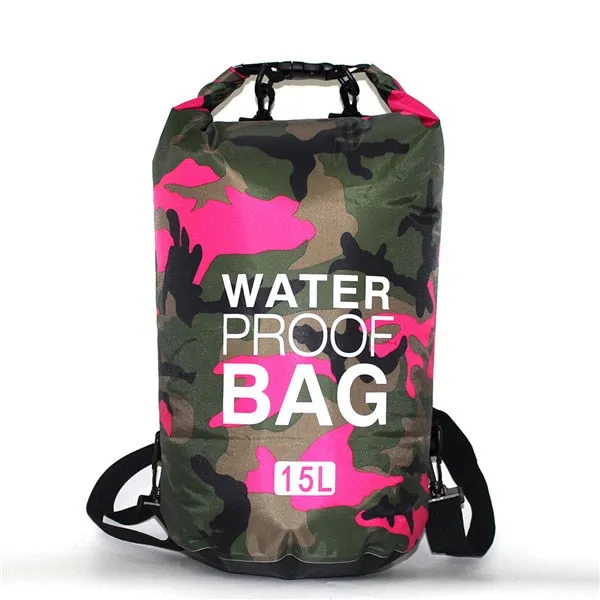 2/5/10/15L Outdoor Camouflage Waterproof Portable dry bag