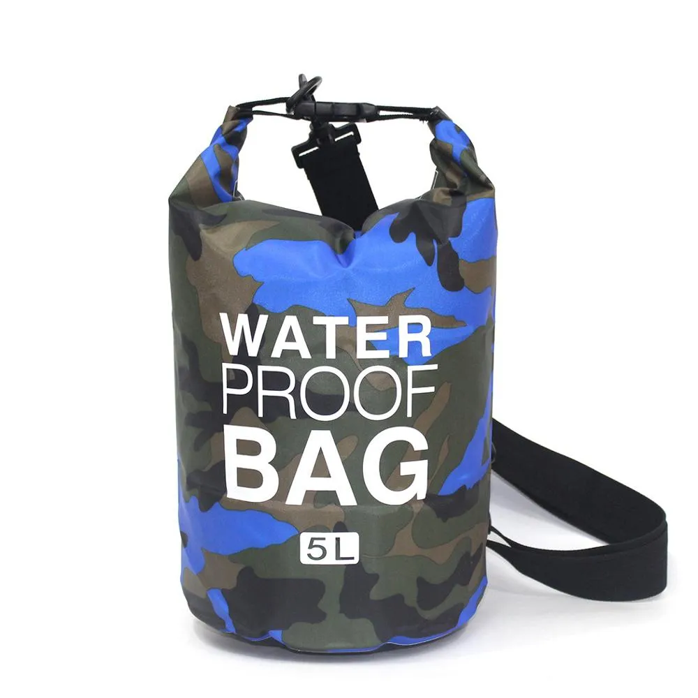 2/5/10/15L Outdoor Camouflage Waterproof Portable dry bag