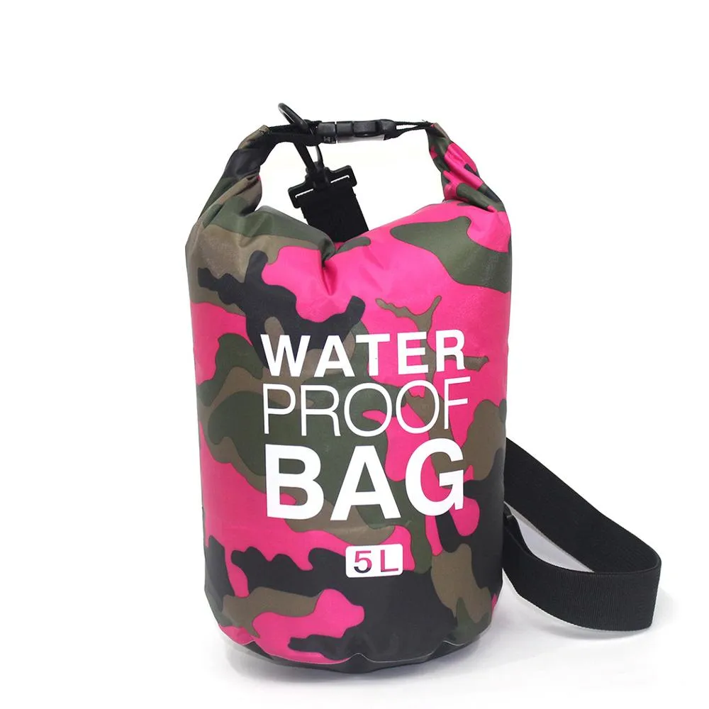 2/5/10/15L Outdoor Camouflage Waterproof Portable dry bag