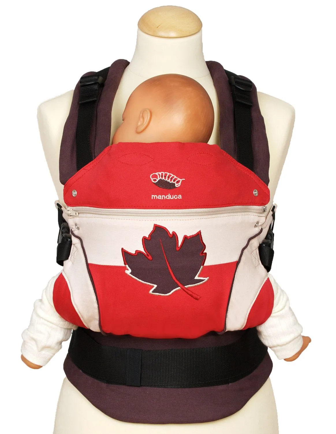 [3 Years Local Warranty] Manduca First Limited Edition Baby Carrier - Maple Leaf