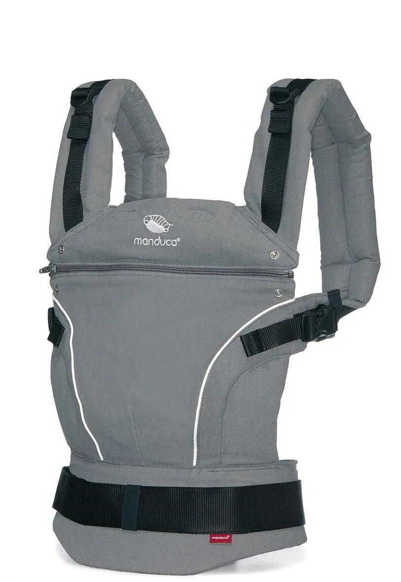 [3 Years Local Warranty] Manduca Pure Cotton Baby Carrier - Dark Grey