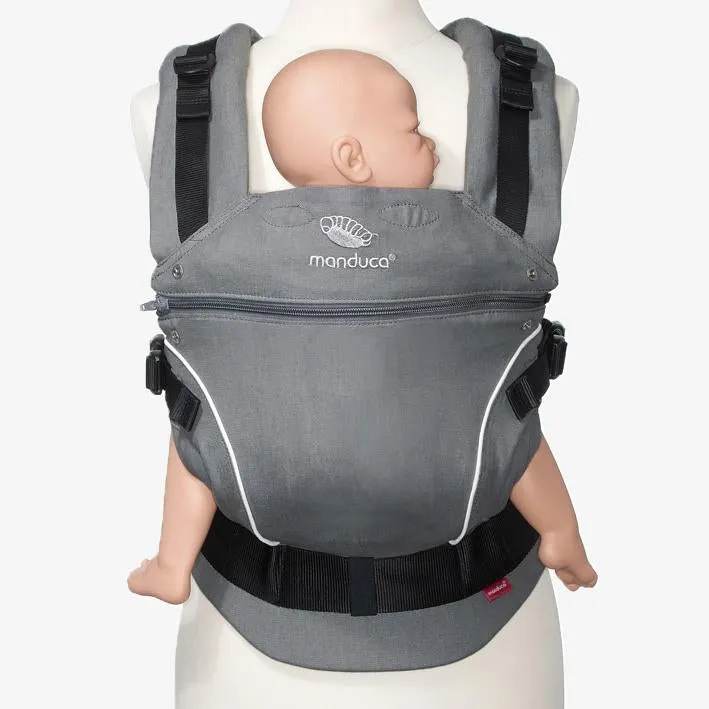 [3 Years Local Warranty] Manduca Pure Cotton Baby Carrier - Dark Grey