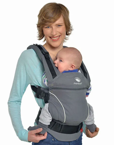 [3 Years Local Warranty] Manduca Pure Cotton Baby Carrier - Dark Grey