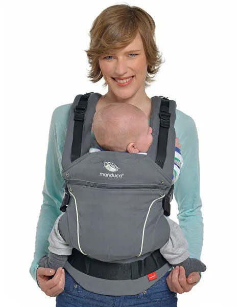 [3 Years Local Warranty] Manduca Pure Cotton Baby Carrier - Dark Grey