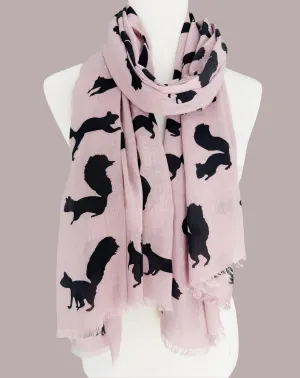 5 Colors--JC020260 Squirrel Scarf