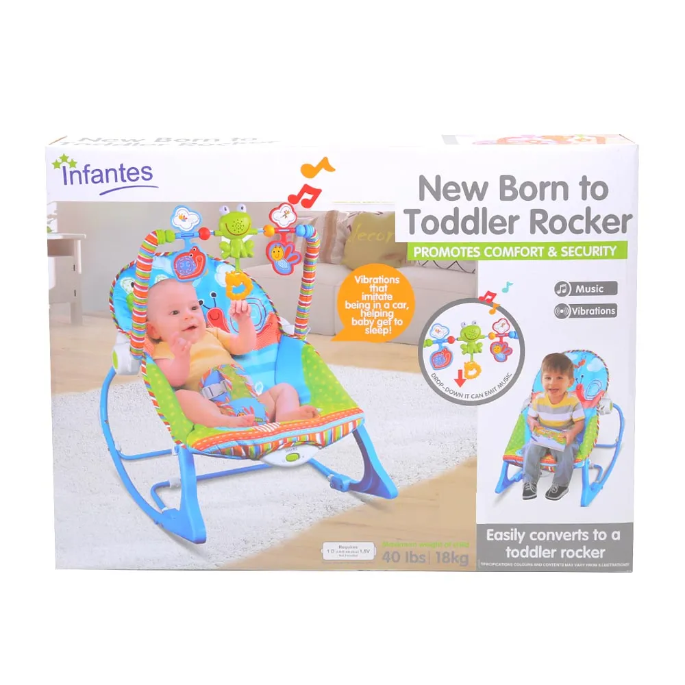 Adjustable Baby Rocker - Blue