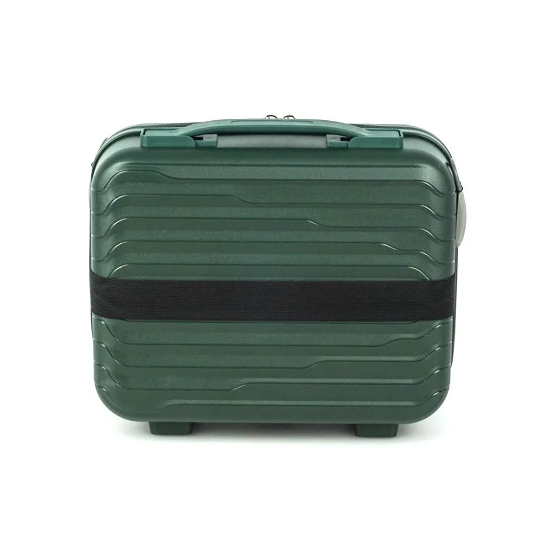 American Flyer Luggage Bag 13 Inch Cabin Size Luggage Trolly - Dark Green