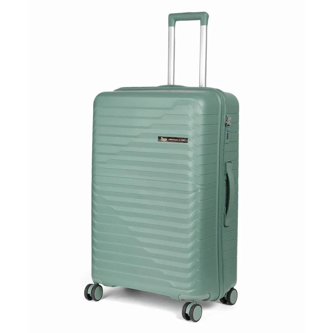 American Flyer Luggage Bag 28 Inch Check-in Luggage Trolly - Dark Green