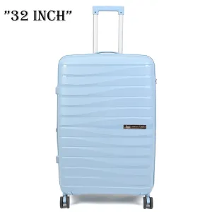 American Flyer Luggage Bag 32 Inch Check-in Luggage Trolly - Light Blue