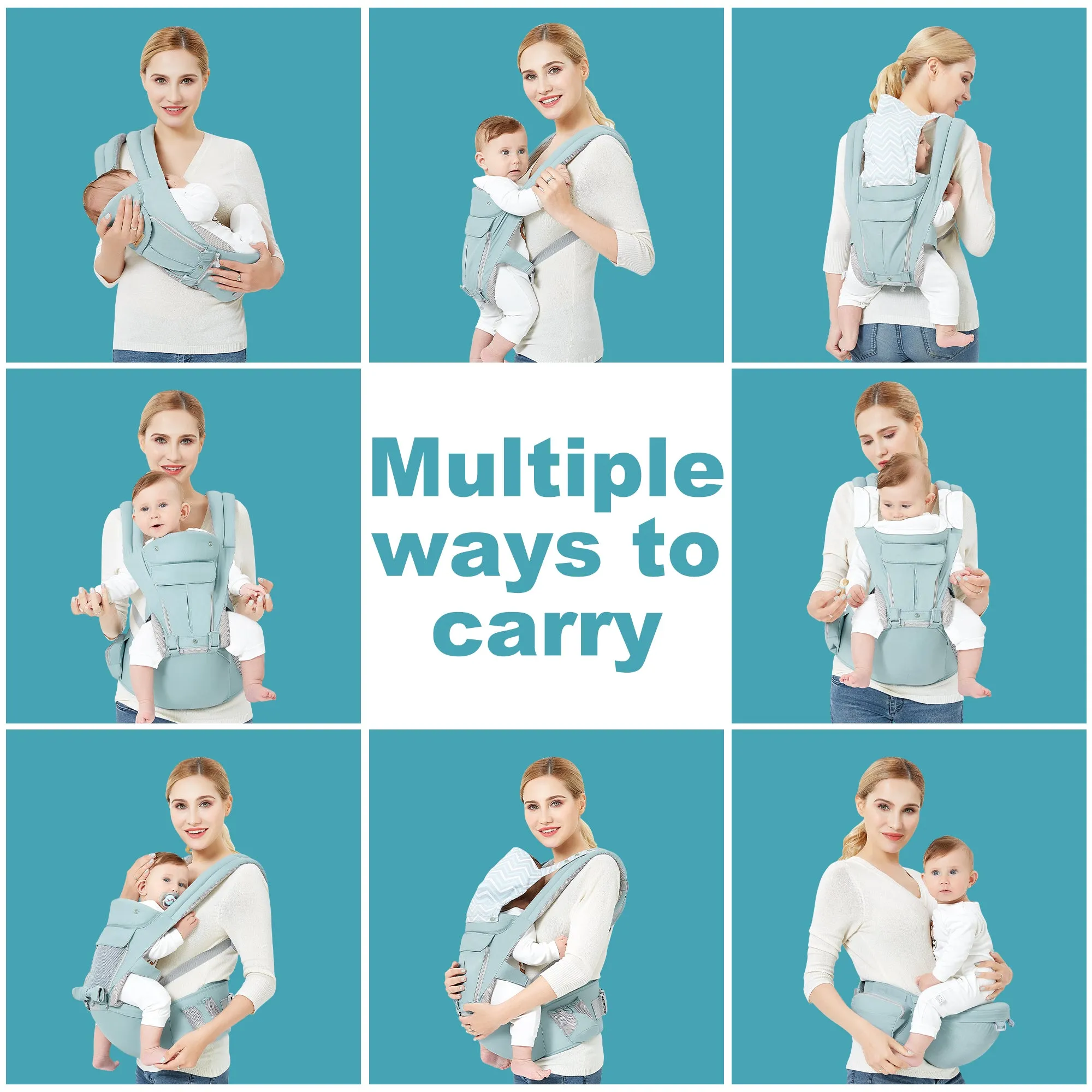 Baby Carrier with Hip Seat