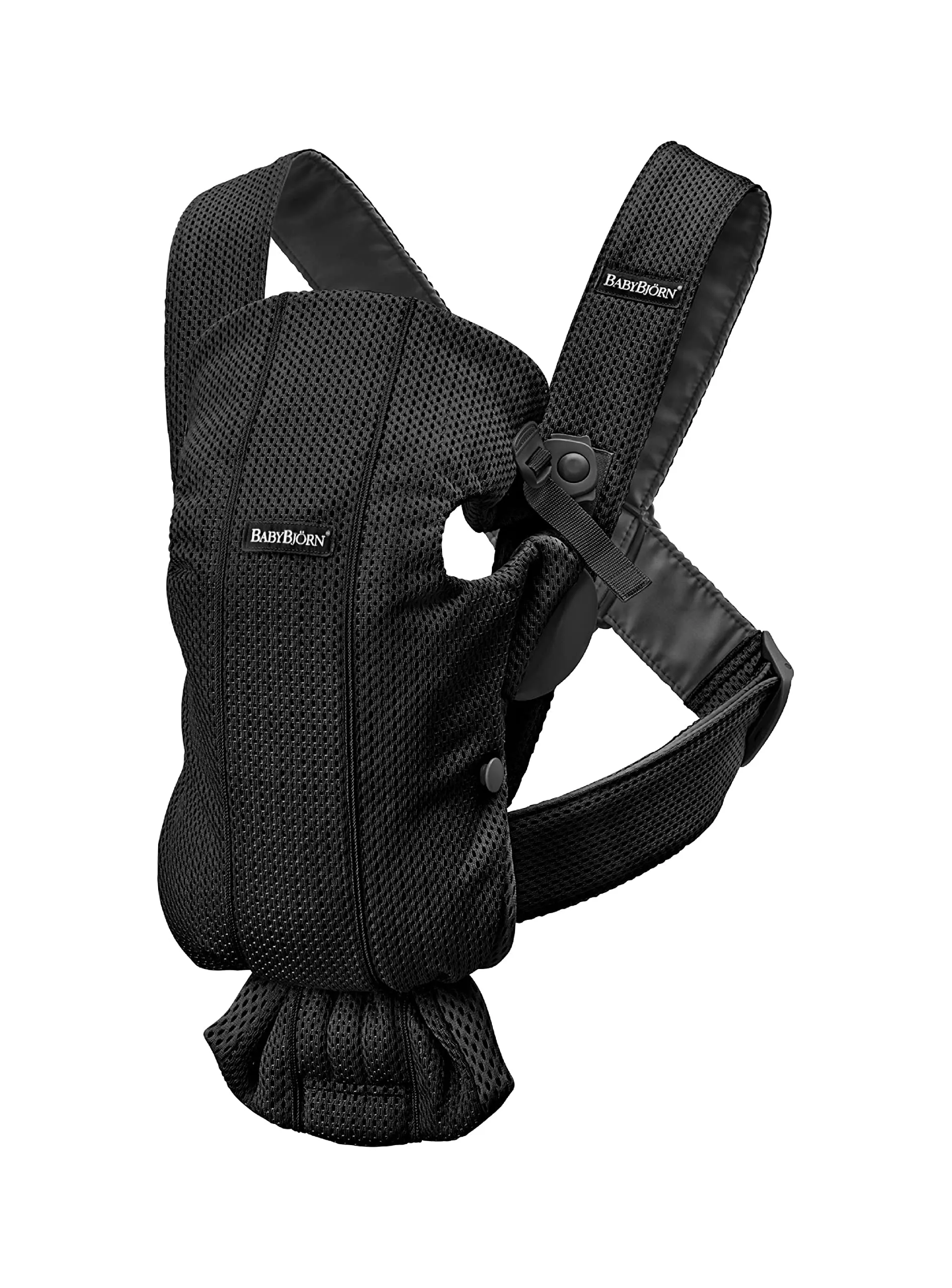 BabyBjörn Baby Carrier Mini – Adjustable, Easy-to-Use Ergonomic Carrier for Newborns and Infants (7-24 lbs)