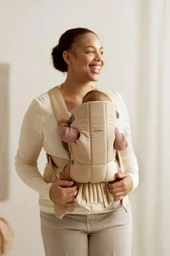 BabyBjörn Baby Carrier Mini – Adjustable, Easy-to-Use Ergonomic Carrier for Newborns and Infants (7-24 lbs)