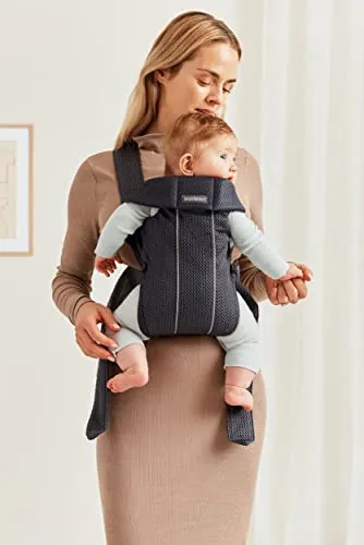 BabyBjörn Baby Carrier Mini – Adjustable, Easy-to-Use Ergonomic Carrier for Newborns and Infants (7-24 lbs)