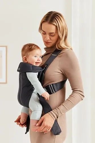 BabyBjörn Baby Carrier Mini – Adjustable, Easy-to-Use Ergonomic Carrier for Newborns and Infants (7-24 lbs)