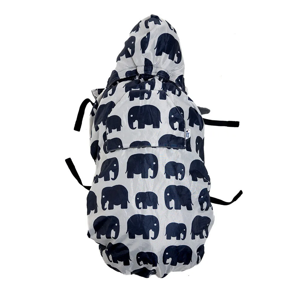 Babywearing Fleece-lined Cover - GREY ELEPHANT