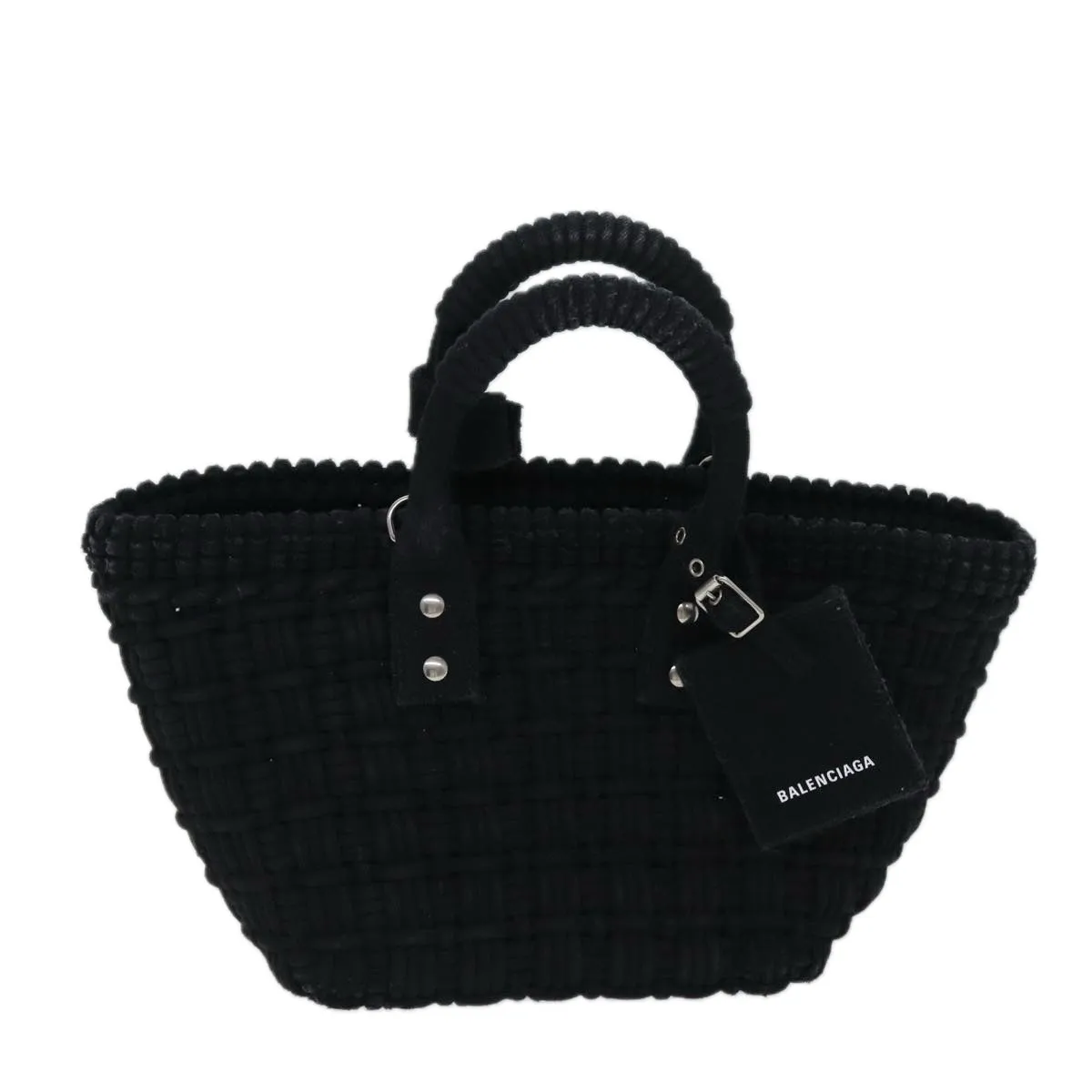 Balenciaga Bistrot Panier Black Canvas Bag