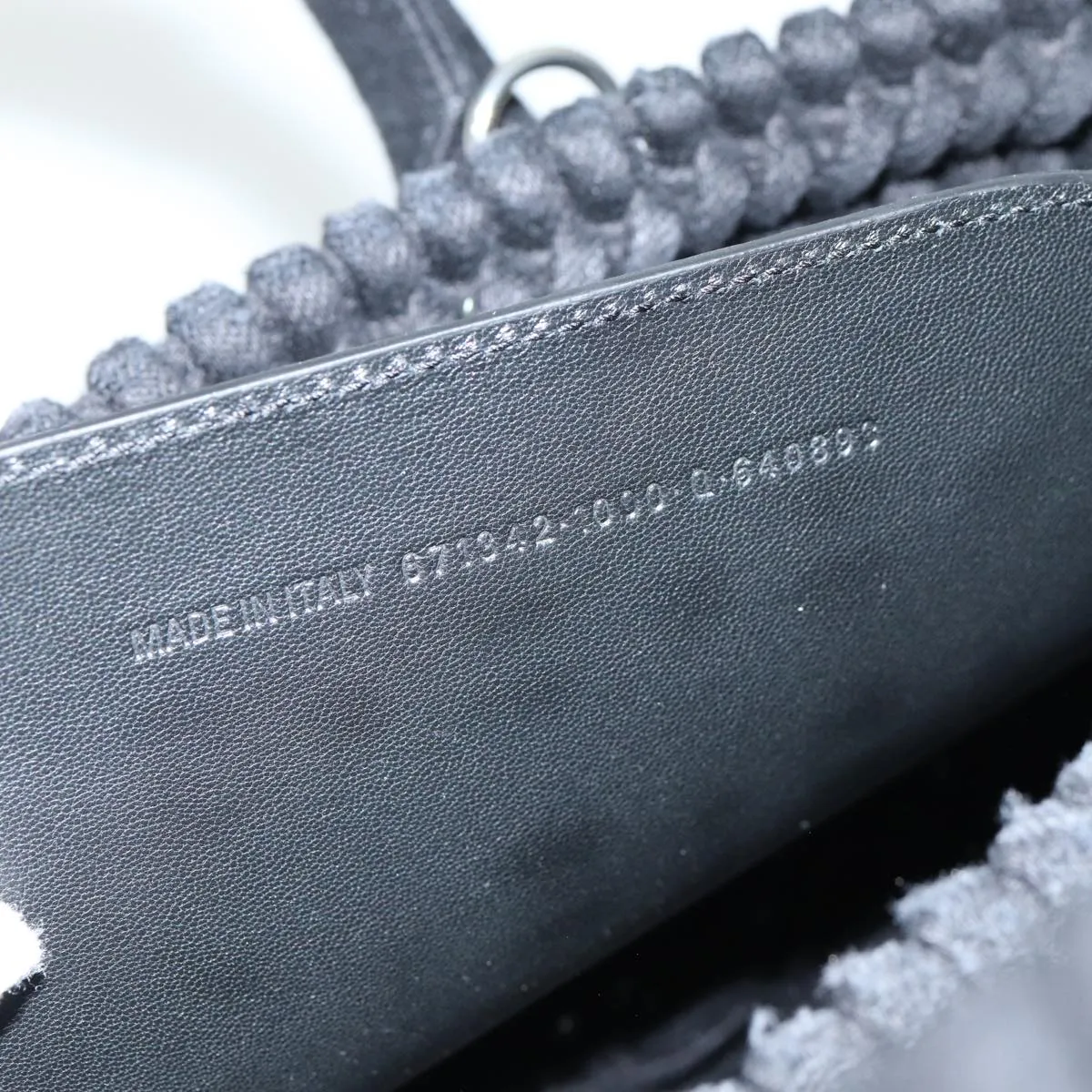 Balenciaga Bistrot Panier Black Canvas Bag