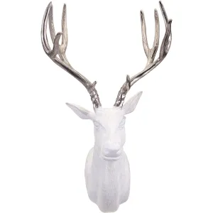 Ballantyne White and Silver Deer Wall Mount