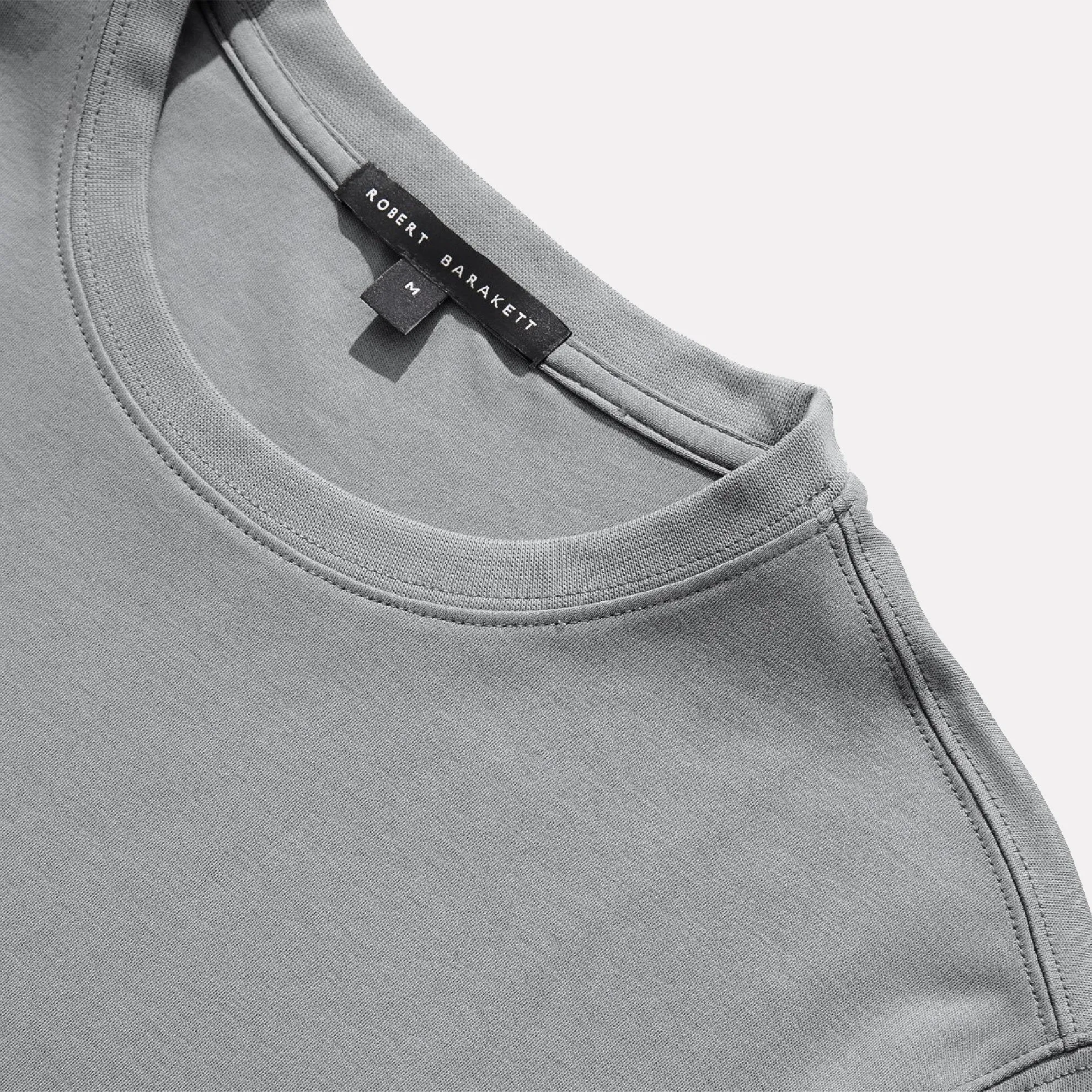 Barakett Short Sleeve Crew Neck Tee-Shirt / Monument Grey