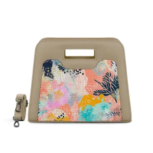 Beige Chic Peek Handbag Pop Print