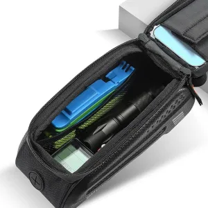 Bicycle Bag Waterproof Touch Screen Cycling Bag Top Front Tube Frame MTB Road Bike Bag 6.5 Phone Case Bike Accessories