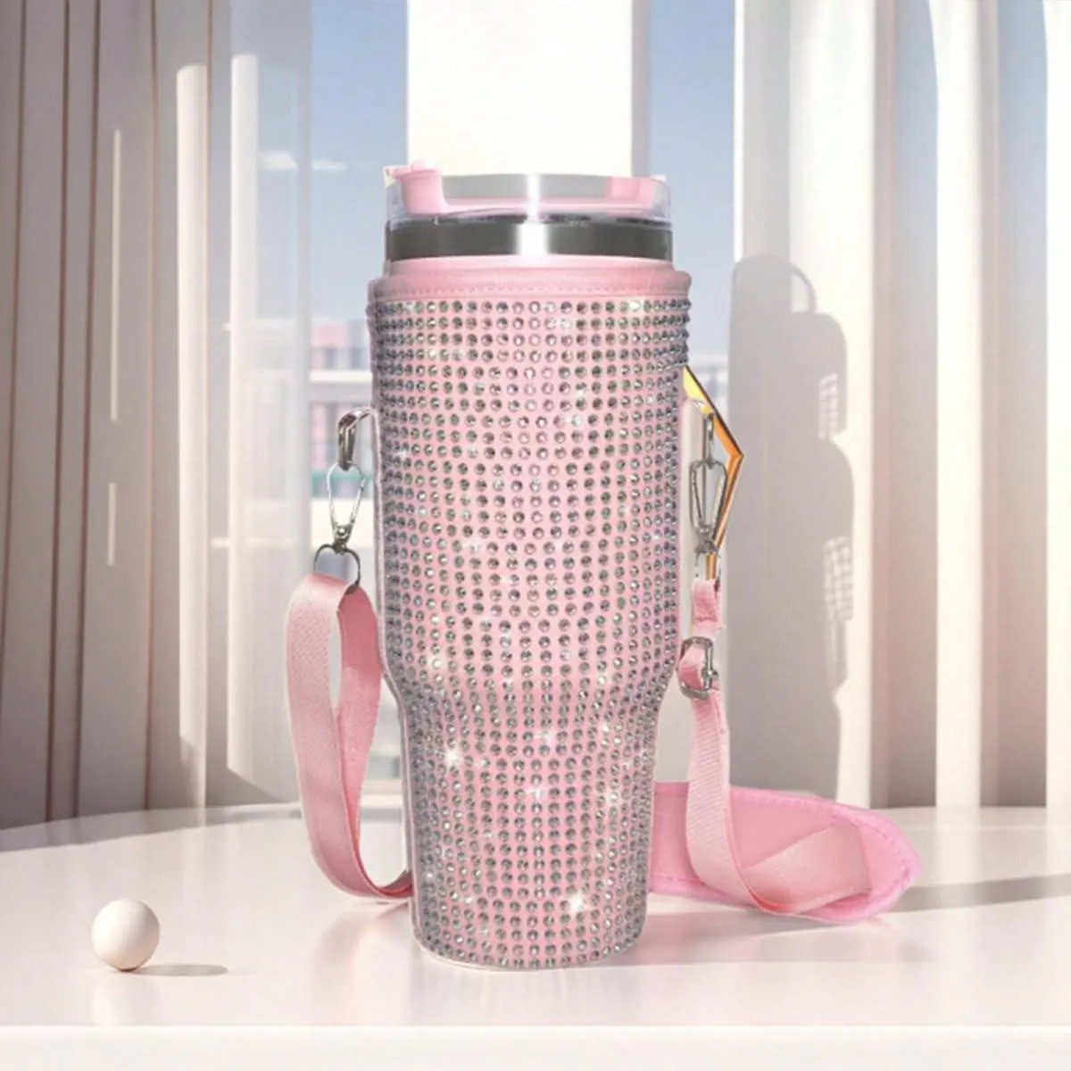 Bling Water Bottle Carrier Bag