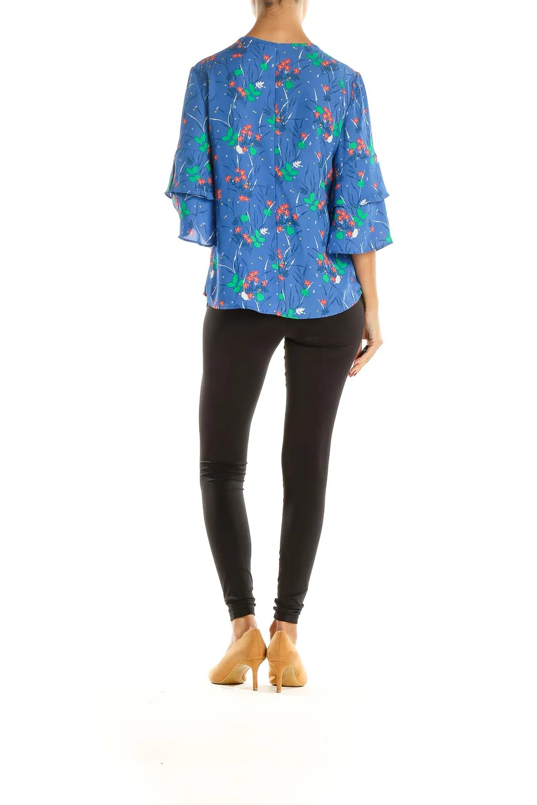 Blue Printed Chic Blouse