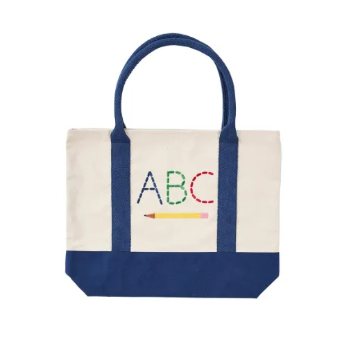 BLUE SCHOOL TOTE BAG