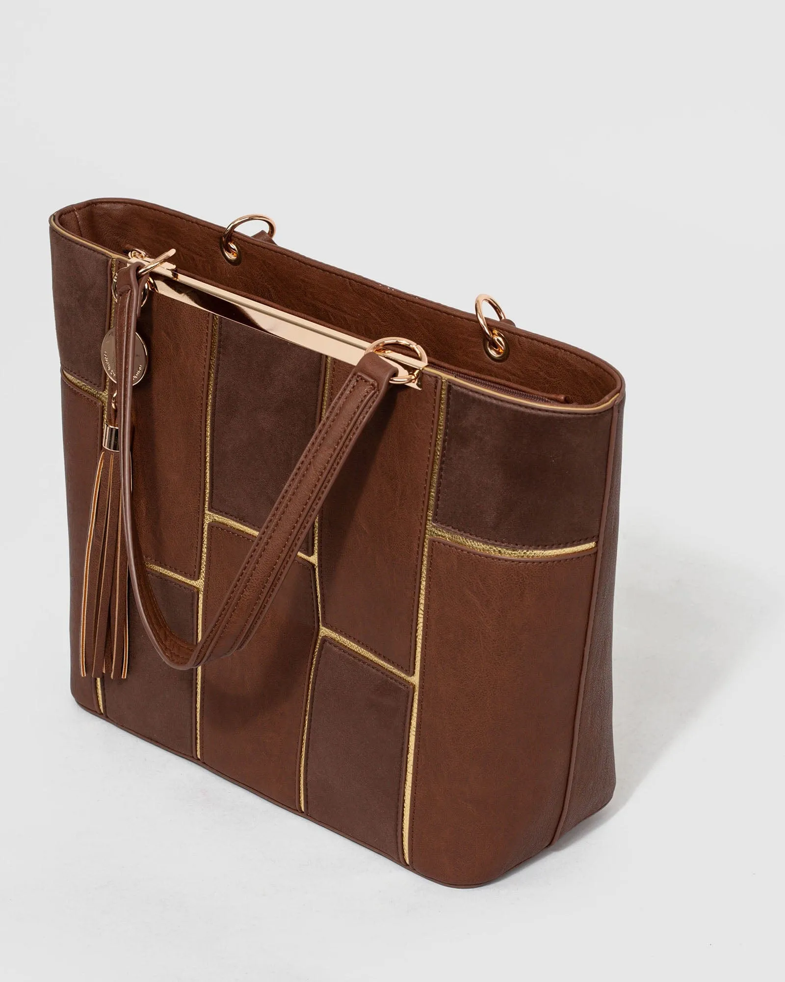 Brown Erica Limited Edition Panel Tote Bag