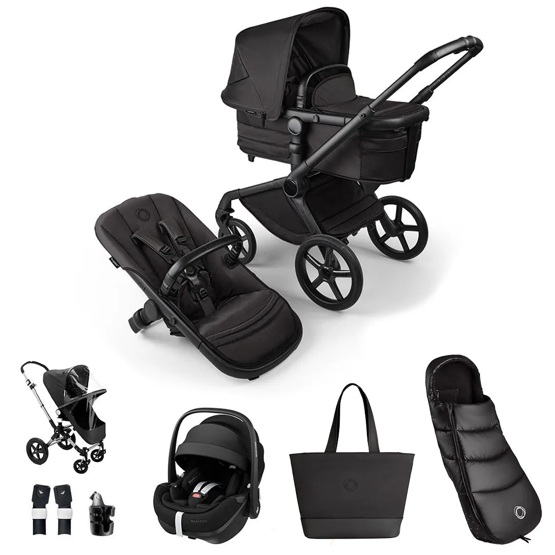 Bugaboo Fox 5 Ultimate Noir Limited Edition   Pebble 360 Pro 2 Travel System