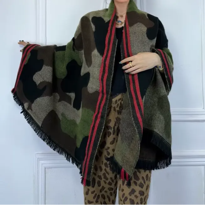 Camo Chic Wool Scarf