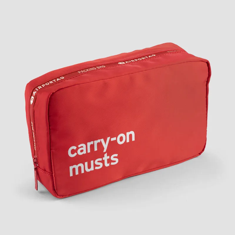 Carry-On Musts - Packing Bag