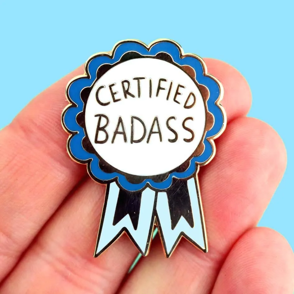 Certified Badass Lapel Pin