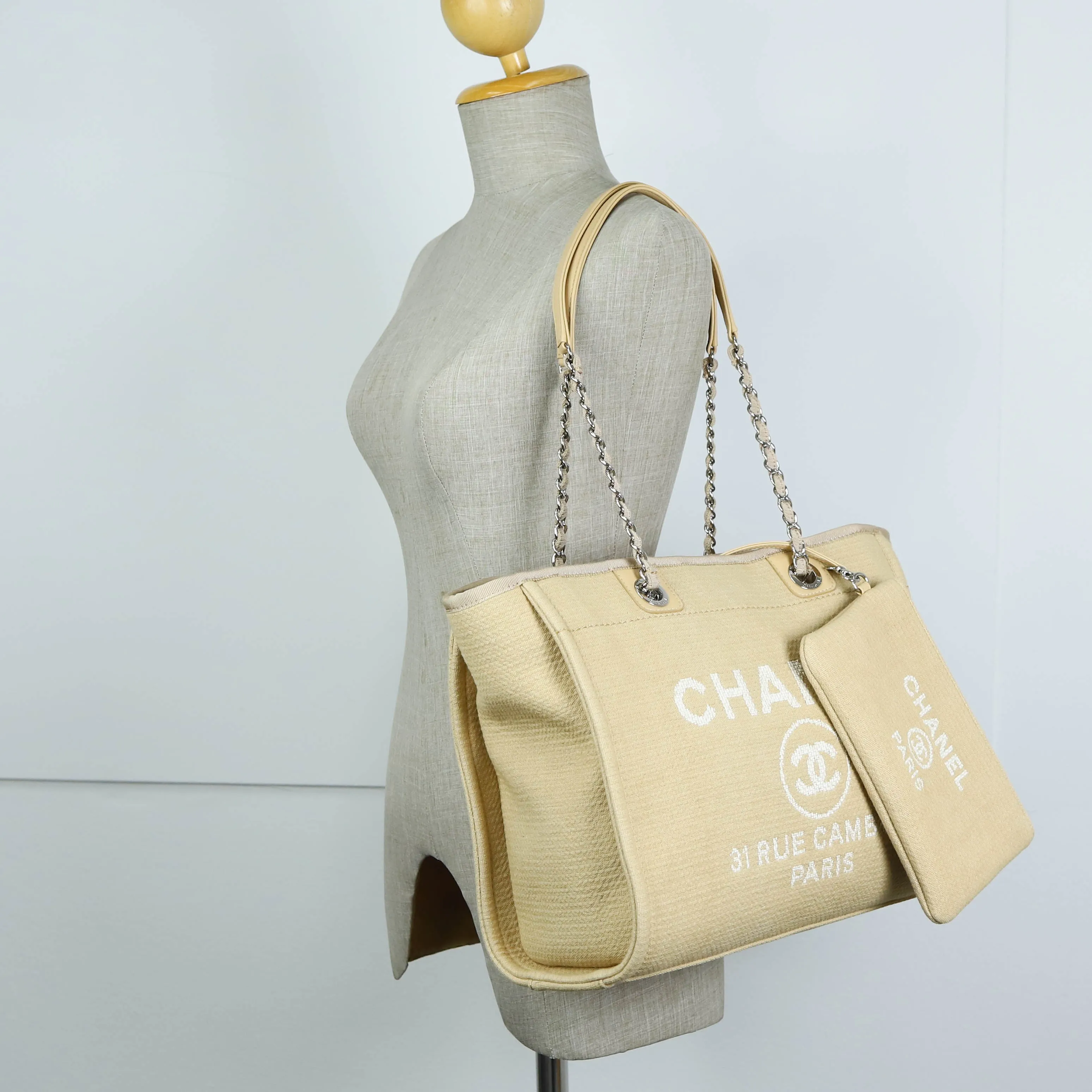 Chanel Deauville Shopping Large Beige