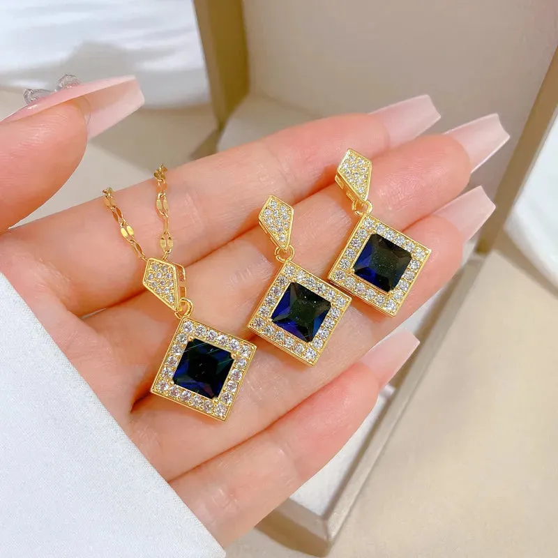 Chic Blue Crystal Set