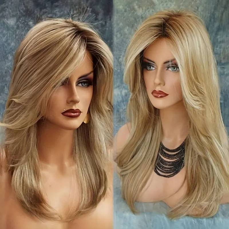 Chic Brown & Golden Wig