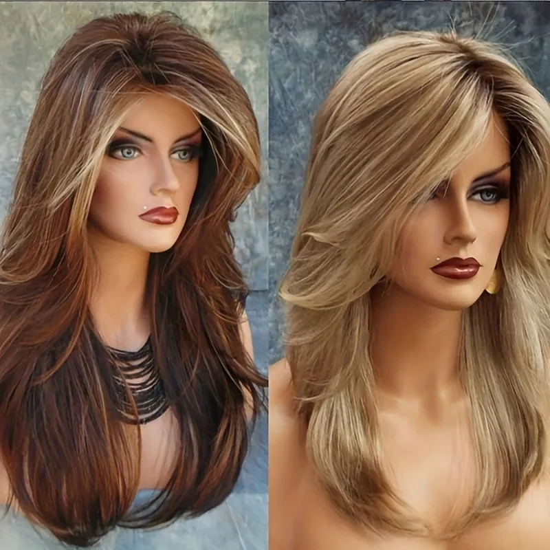 Chic Brown & Golden Wig