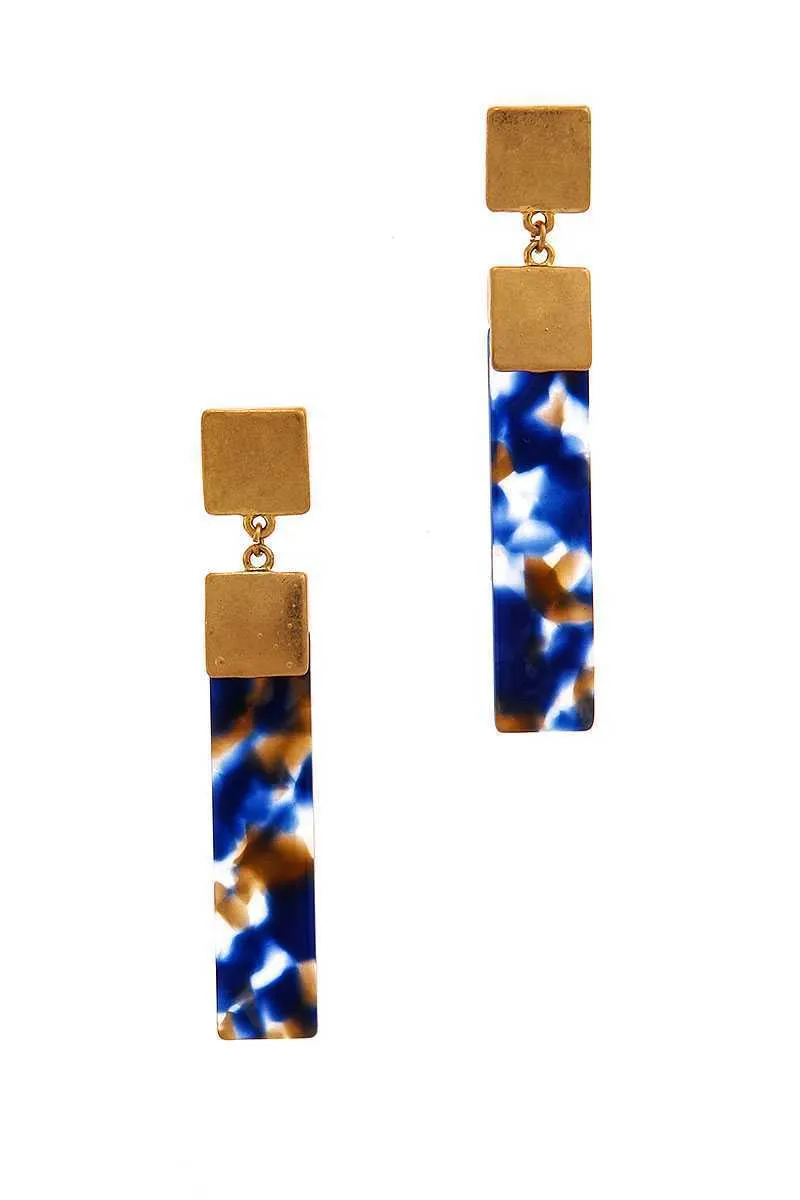 Chic Rectangle Drop Earring