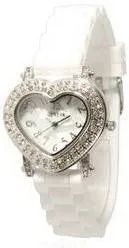 CHT314 - Fashion Watch, White Heart Sandra