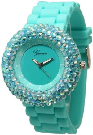 CHT322 - Fashion Watch, Fantasy Crystal/Aqua