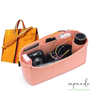 Clare V. Simple Tote Organizer Insert, Bag Organizer with Single Bottle Holder