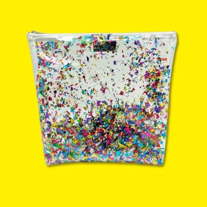 Clear Confetti Travel Bag! ✈️🎉✨