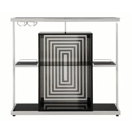 Contemporary Bar Unit, Glossy Black