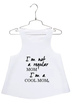 Cool Mom Just Letters Racerback