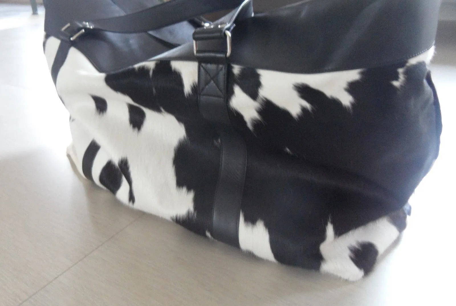 Cowhide Weekender Bag