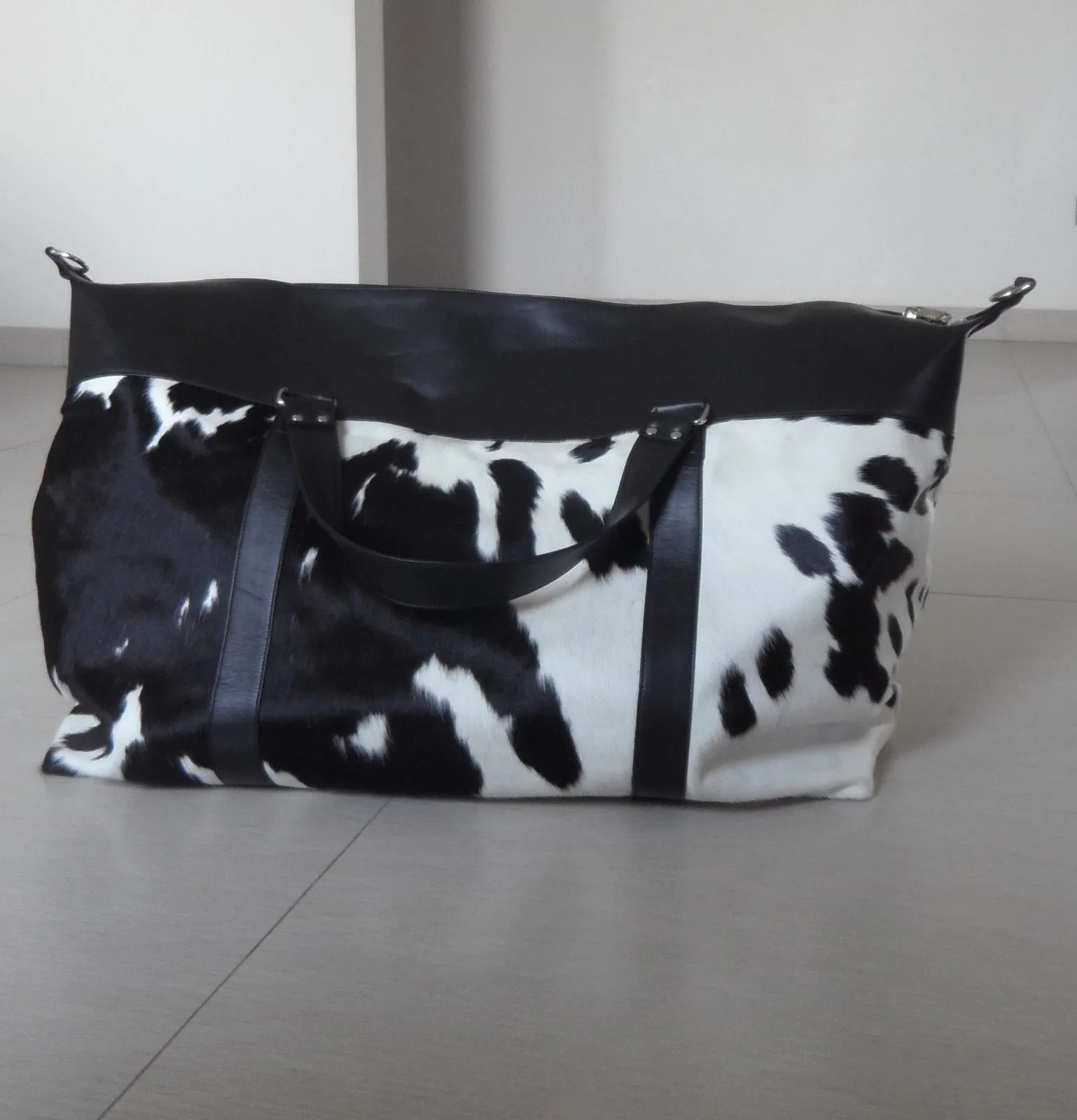 Cowhide Weekender Bag